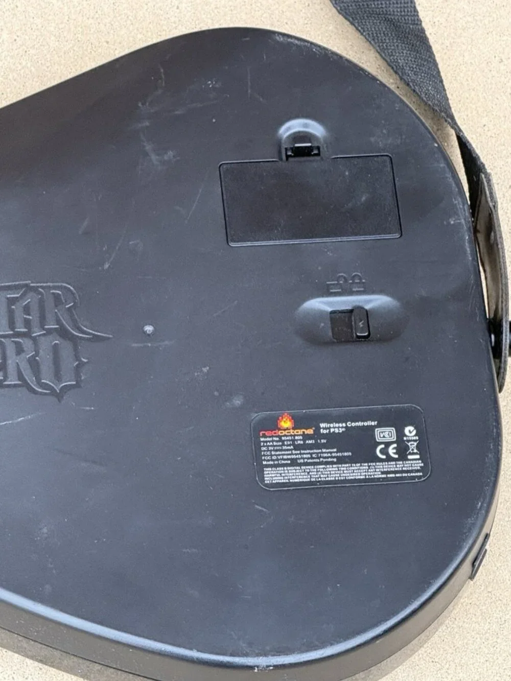 PS3 Guitar Hero Sunburst Wireless 95451.805 Red Octane World Tour *NO DONGLE*